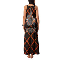 Tu Meke Maori New Zealand Slang Family Matching Tank Maxi Dress and Hawaiian Shirt with Glow Neon Step Style TS04 - Polynesian Pride