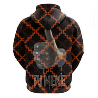 Tu Meke Maori New Zealand Slang Hoodie with Glow Neon Step Style
