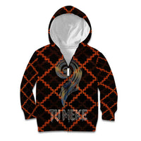 Tu Meke Maori New Zealand Slang Kid Hoodie with Glow Neon Step Style