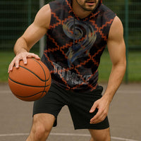 Tu Meke Maori New Zealand Slang Sleeveless Hoodie with Glow Neon Step Style
