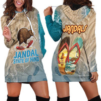 Kiwi Jandal Beach Life Hoodie Dress New Zealand Flip Flops Ocean Wave Surf Style