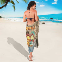 Kiwi Jandal Beach Life Sarong New Zealand Flip Flops Ocean Wave Surf Style