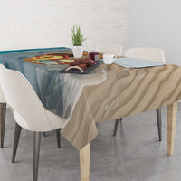 Kiwi Jandal Beach Life Tablecloth New Zealand Flip Flops Ocean Wave Surf Style