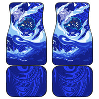 Chuuk Micronesian Roots Car Mats Polynesian Tribal Pattern Hibiscus Flower And Stingray Art TS04 - Polynesian Pride