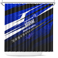 Kosrae Deep Sea Scuba Diving Shower Curtain Blue Hole Beneath The Surface Coral Reef Graphic Art