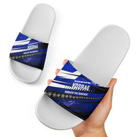 Kosrae Deep Sea Scuba Diving Slide Sandals Blue Hole Beneath The Surface Coral Reef Graphic Art TS04 - Polynesian Pride