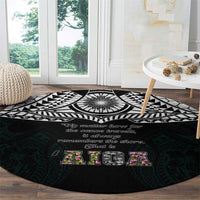 AIGA Always In Gods Arms Samoa Round Carpet Polynesian Tribal Tattoo Art Family Heritage Faith TS04 - Polynesian Pride