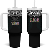AIGA Always In Gods Arms Samoa Tumbler With Handle Polynesian Tribal Tattoo Art Family Heritage Faith TS04 One Size: 40 oz Black White - Polynesian Pride
