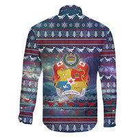 Tonga Christmas Family Matching Off Shoulder Maxi Dress and Hawaiian Shirt with Singing Whale Ocean Scene National Coat of Arms TS04 - Polynesian Pride