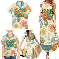 NZ Slang Sweet As Kiwi Shaka Sign Family Matching Summer Maxi Dress and Hawaiian Shirt New Zealand Surfboards Sun and Tropical Beach Retro TS04 - Polynesian Pride