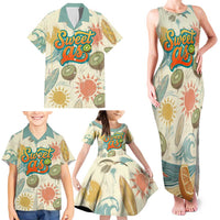 NZ Slang Sweet As Kiwi Shaka Sign Family Matching Tank Maxi Dress and Hawaiian Shirt New Zealand Surfboards Sun and Tropical Beach Retro TS04 - Polynesian Pride