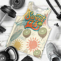 NZ Slang Sweet As Kiwi Shaka Sign Men Tank Top New Zealand Surfboards Sun and Tropical Beach Retro TS04 - Polynesian Pride