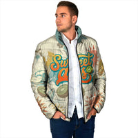 NZ Slang Sweet As Kiwi Shaka Sign Padded Jacket New Zealand Surfboards Sun and Tropical Beach Retro TS04 - Polynesian Pride