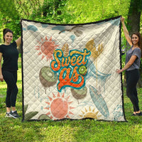 NZ Slang Sweet As Kiwi Shaka Sign Quilt New Zealand Surfboards Sun and Tropical Beach Retro TS04 - Polynesian Pride