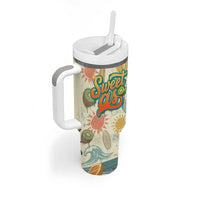 NZ Slang Sweet As Kiwi Shaka Sign Tumbler With Handle New Zealand Surfboards Sun and Tropical Beach Retro TS04 - Polynesian Pride