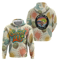 NZ Slang Sweet As Kiwi Shaka Sign Zip Hoodie New Zealand Surfboards Sun and Tropical Beach Retro TS04 - Polynesian Pride