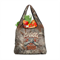 Choice Bro Graffiti Handshake Grocery Bag New Zealand Slang Fern Brick Wall and Urban Street Art TS04 1-pack One Size Multicolor - Polynesian Pride