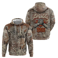 Choice Bro Graffiti Handshake Hoodie New Zealand Slang Fern Brick Wall and Urban Street Art TS04 - Polynesian Pride