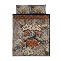 Choice Bro Graffiti Handshake Quilt Bed Set New Zealand Slang Fern Brick Wall and Urban Street Art TS04 - Polynesian Pride