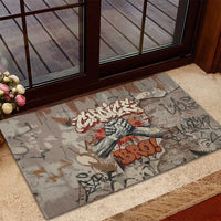 Choice Bro Graffiti Handshake Rubber Doormat New Zealand Slang Fern Brick Wall and Urban Street Art TS04 - Polynesian Pride