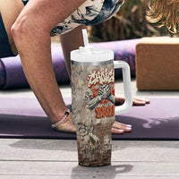 Choice Bro Graffiti Handshake Tumbler With Handle New Zealand Slang Fern Brick Wall and Urban Street Art TS04 - Polynesian Pride
