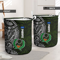 Pohnpei Federated States Of Micronesia Laundry Basket Polynesian Tribal Heritage Art With Kaselehlie State Seal
