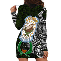 Pohnpei Federated States Of Micronesia Hoodie Dress Polynesian Tribal Heritage Art With Kaselehlie State Seal