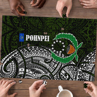 Pohnpei Federated States Of Micronesia Puzzle Polynesian Tribal Heritage Art With Kaselehlie State Seal