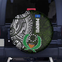 Pohnpei Federated States Of Micronesia Spare Tire Cover Polynesian Tribal Heritage Art With Kaselehlie State Seal