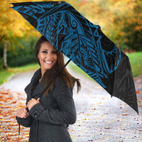 Yap Island Tribal Heritage Umbrella Micronesian Polynesian Tattoo Pattern Blue Black Cultural Art TS04 - Polynesian Pride