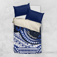 Northern Mariana Islands Saipan Bedding Set Polynesian Tribal Pattern - Commonwealth Seal Art
