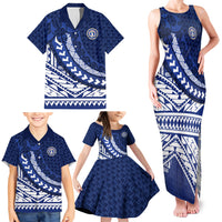 Northern Mariana Islands Saipan Family Matching Tank Maxi Dress and Hawaiian Shirt Polynesian Tribal Pattern - Commonwealth Seal Art TS04 - Polynesian Pride