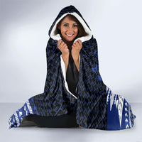 Northern Mariana Islands Saipan Hooded Blanket Polynesian Tribal Pattern - Commonwealth Seal Art