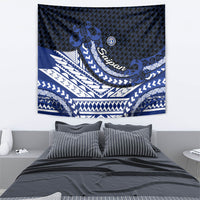 Northern Mariana Islands Saipan Tapestry Polynesian Tribal Pattern - Commonwealth Seal Art