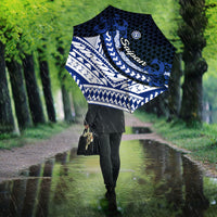 Northern Mariana Islands Saipan Umbrella Polynesian Tribal Pattern - Commonwealth Seal Art