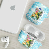 Saipan CMNI AirPods Case Polynesian Northern Mariana Islands Fruit Dove Watercolor