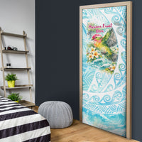 Saipan CMNI Door Cover Polynesian Northern Mariana Islands Fruit Dove Watercolor
