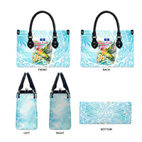 Saipan CMNI Leather Bag Polynesian Northern Mariana Islands Fruit Dove Watercolor