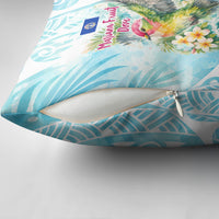 Saipan CMNI Pillow Cover Polynesian Northern Mariana Islands Fruit Dove Watercolor