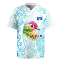 Saipan CMNI Rugby Jersey Polynesian Northern Mariana Islands Fruit Dove Watercolor