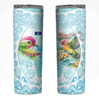 Saipan CMNI Skinny Tumbler Polynesian Northern Mariana Islands Fruit Dove Watercolor