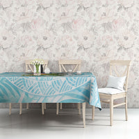 Saipan CMNI Tablecloth Polynesian Northern Mariana Islands Fruit Dove Watercolor
