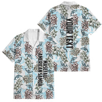 Personalized Masefau American Samoa Family Matching Long Sleeve Bodycon Dress and Hawaiian Shirt Vintage Whale Hibiscus Ocean Waves