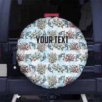 Personalized Masefau American Samoa Spare Tire Cover Vintage Whale Hibiscus Ocean Waves