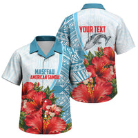 Personalized American Samoa Masefau Family Matching Summer Maxi Dress and Hawaiian Shirt Hibiscus Tropical Floral Whale Polynesian Tribal Pattern