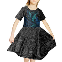 Polynesian Whale Kid Short Sleeve Dress TS04 - Polynesian Pride