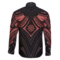 Feminine Polynesian Family Matching Short Sleeve Bodycon Dress and Hawaiian Shirt Mandala Tattoo Style TS04 - Polynesian Pride