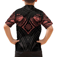 Feminine Polynesian Kid Hawaiian Shirt Mandala Tattoo Style TS04 - Polynesian Pride