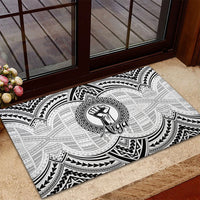 Aiga Samoa Raised Fist Rubber Doormat Polynesian Tribal Tattoo Art Family Pride TS04 - Polynesian Pride