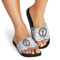 Aiga Samoa Raised Fist Slide Sandals Polynesian Tribal Tattoo Art Family Pride TS04 - Polynesian Pride